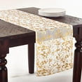 thumbnail image 5 of Fennco Styles Gold Bottega Foil Print Tablecloth, 5 of 11