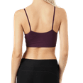 thumbnail image 2 of Women Seamless Criss Cross Front Sports Bra Bralette with Removable Pads, 2 of 3