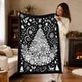 thumbnail image 7 of Christmas Throw Blanket, Flannel DIY Coloring Blanket with 3 Assorted Xmas Patterns, Christmas Decorations for Kids and Adults, 7 of 7
