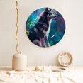 thumbnail image 5 of Honeii Colorful Plant Wolf Print Elegant Bone China Decorative Plate, Porcelain Plate,Art Crafts,Ceramic Ornaments for Home Office Wall Decor-7in, 5 of 6