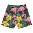 thumbnail image 7 of FORMRS Boys Swim Trunks Quick Dry Mesh Liner Boardshorts Sizes XS-XL, Flamingo Pattern, 7 of 7