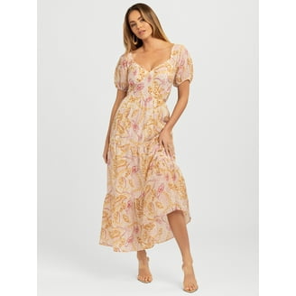 Jessica Simpson Women's Jade Ruffle Mini Dress with Flutter Sleeves, Sizes XS-XL Jessica Simpson Women's Jade Ruffle Mini Dress with Flutter Sleeves, Sizes XS-XL
