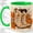 Green, variant on Cowboy Boots Fall 11oz Accent Mug, Ceramic Coffee Cup for Western Fans Glossy ceramic mug with double-sided fall cowboy boots artwork for daily coffee or tea