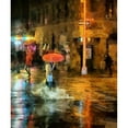 thumbnail image 3 of Bolokofsky, Ronald 12x14 Black Modern Framed Museum Art Print Titled - Red Umbrella, 3 of 5