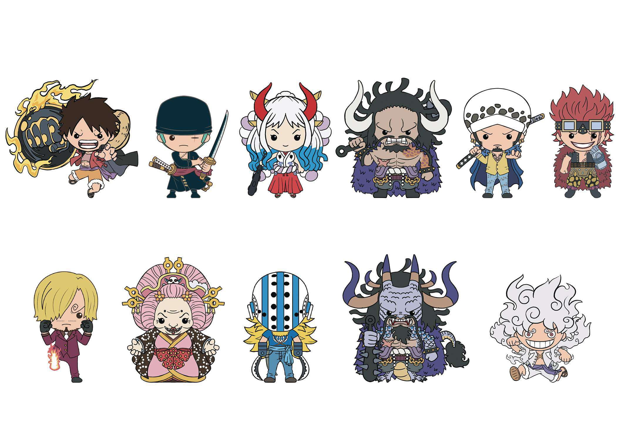 Monogram One Piece - Series 5 3D Figural Foam Bag Clip in Blind