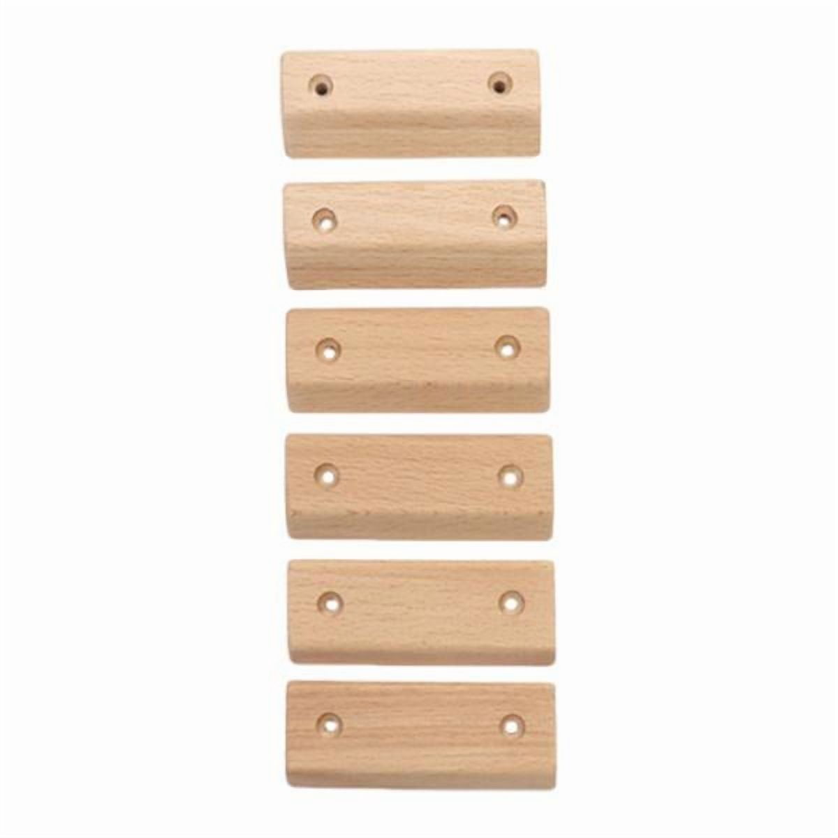 Climbing Holds Fingerboard Grip Strengthener Sturdy Wood Construction for Indoor Outdoor Workouts