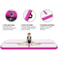thumbnail image 3 of Fbsport Pink 11m/36.01ft Inflatable Air Track Tumbling Gymnastic Mat Floor Home Training W/ Pump, 3 of 4