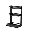 thumbnail image 5 of Three layer seasoning rack installation free foldable kitchen multi-layer storage rack multi-functional seasoning bottle storage rack, 5 of 9