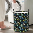 thumbnail image 5 of Fuzoiu Dinosaur Print Circular Hamper,Laundry Basket with Handle,Collapsible Laundry,Dirty Clothes Storage Basket,for Bedroom Bathroom Dorm Living Room-Small, 5 of 6
