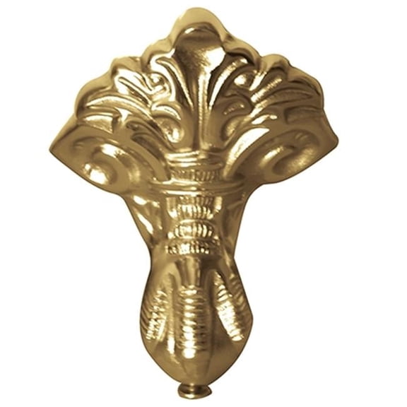 Kingston Brass NHVCTZB2 4 Piece Aqua Eden Bourbon Copper Feet, Polished Brass