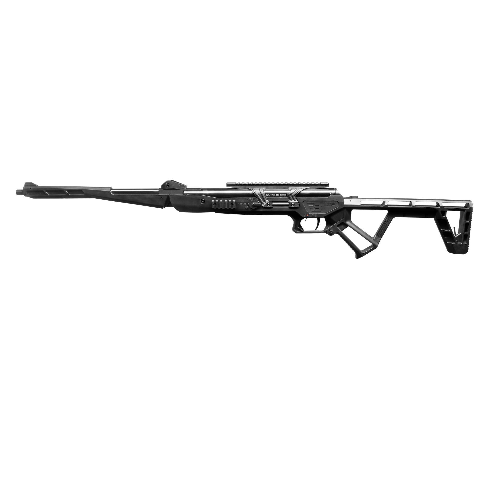 Black Bunker BM8 .22 Caliber Pellet Breakbarrel Air Rifle with Accessory Case - Black (Threaded)