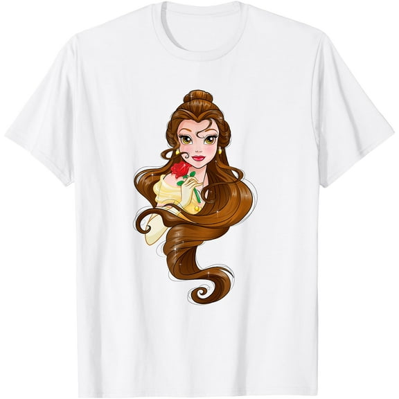 Beauty And The Beast Belle Portrait DTG Print Unisex T-Shirt