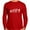 Red, variant on Tstars - Funny Musician Evolution of a Rock Guitarist Rocker Long Sleeve T-Shirt XX-Large Gray