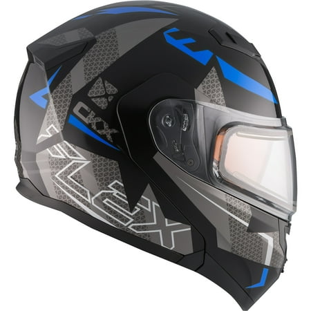 Double Helmet - CKX Hero Flex RSV Modular Helmet, Winter Electric Double Shield