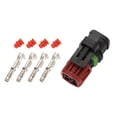 thumbnail image 1 of Conector de terminal de cable hembra de 4 pines para inyector de combustible MAP para camiones/excavadoras VOLVO 1 juego, 1 of 6