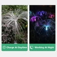 thumbnail image 3 of Jellyfish Light Outdoor Solar Jellyfish Lamp Color Changing Fiber Optic Stake Light IP65 Waterproof Jellyfish Lamp Solar Powered Fiber LED Light Decor, 3 of 9