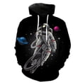 thumbnail image 5 of Sudadera con capucha y cremallera con estampado 3D de astronauta de dibujos animados para hombre, sudaderas informales de gran tamaño, ropa de calle, chaqueta, chándal, 5 of 5