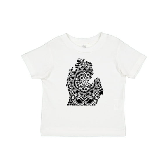 Inktastic Michigan Silhouette Mandala Boys or Girls Baby T-Shirt