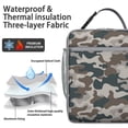 thumbnail image 4 of Premium Insulated Camo Lunch Box for Men & - Reusable Lunch Bag with,Hour Temperature Retention, Compact & Lightweight Design for Office, Work, Picnic, Travel - Durable Lunch Tote for Adults., 4 of 5
