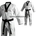 thumbnail image 7 of Adidas Adichamp 3 TKD Uniform, Black Vneck, 7 of 7