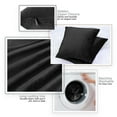 thumbnail image 4 of Nestl Velvet Throw Pillow Covers Solid Square Soft Decorative Pillow Cover for Sofa, 16" x 16", Black, Pack of 4, 4 of 8