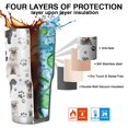 thumbnail image 7 of 30oz Schnauzer Dog and Footprints Tumblers Stainless Steel Tumbler with Lid and Straw,Vacuum Insulated Double Wall Travel Tumbler Cups Mug with Cleaning Brush for Coffee,Tea, 7 of 7