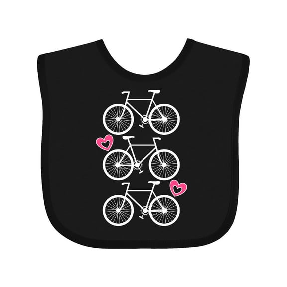 Inktastic Biking Bicycle Silhouette Girls Baby Bib