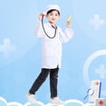thumbnail image 3 of Ropa de médico para niños, ropa de trabajo de enfermera, ropa de juego para niñas de jardín de infantes, bata blanca, ropa de actuación de cosplay, 3 of 5