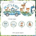 thumbnail image 5 of Woodland Animals Baby Shower Decorations for Boy, 25PCS Woodland Cupcake Toppers, Its a Boy Cake Topper Woodland Creatures Fawn Animal Party Supplies, 5 of 6