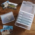 thumbnail image 3 of Transparent 5x7 Inch Multi-Purpose Storage Organizer Box - Durable New Material Container for Photos, Small Parts, Hardware, Seeds, and Cables with Portable, Classified Design for Home, Office, and, 3 of 5
