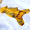 thumbnail image 4 of Pet Rain Jacket Pet Raincoat Jacket Cat Dog Hood Rain Coat Reflective Jumpsuit Apparel Dog Cape Slicker, 4 of 8