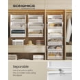 thumbnail image 2 of Organizador de armario colgante SONGMICS de 6 niveles, tela blanca nube, 2 of 6