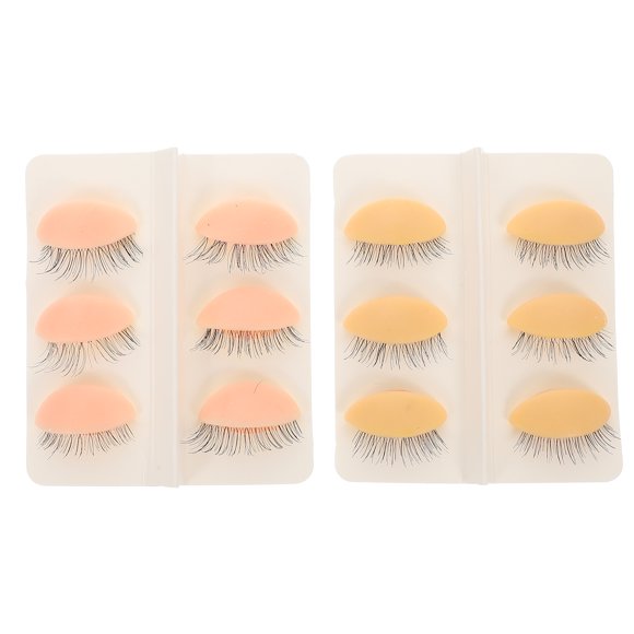 WORGEOUS 6 pares de párpados reemplazables Extensiones de pestañas Modelos de exhibición de pestañas