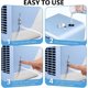 thumbnail image 2 of Aire acondicionado portátil Pequeño enfriador de aire personal 3 en 1 acondicionadores de aire, humidificador de aire enfriador evaporativo compacto, aire acondicionado de escritorio de 3 velocidades Afortunado Sencillez, 2 of 5