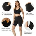 thumbnail image 5 of High Waisted Biker Shorts with Pockets Running Workout Shorts Women Tummy Control Cool Dry Spandex Yoga Shorts, 5 of 7