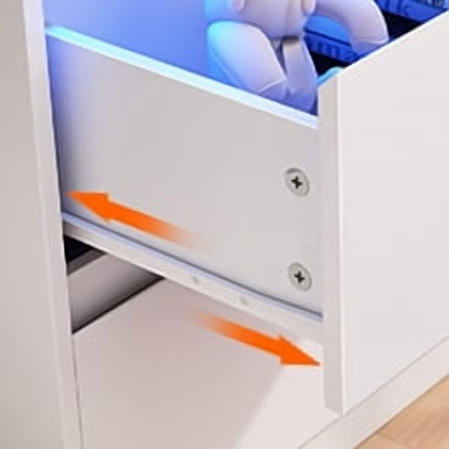 HAUXITIO 9 Drawer Dresser Chest for Bedroom, Modern TV Stand Storage Cabinets for Living Room, White
