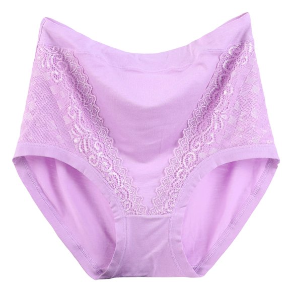 Gubotare Ladies Underwear Panties Women's Breathable Underwear, Moisture Wicking Keeps You Cool & Comfortable (Light Purple,XL)