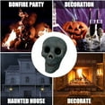 thumbnail image 4 of Fire Pit Skulls Skull Fire Pit Heads Halloween Ceramic Skulls for Fire Pit Reusable Fireproof Skulls for Firepit Skull Fire Pit Heads Fireplace Decor Skull Props Halloween Decor Home Decor (2PC) 2PC, 4 of 5