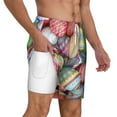 thumbnail image 3 of Gaeub Easter Eggs Mens Swim Trunks Stretch Beach Shorts Quick Dry for Men Swim Shorts Swimwear with Pockets- X-Large, 3 of 9