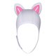 thumbnail image 1 of Gorro de buceo con orejas de gato, gorro de natación térmico de neopreno de 3 mm, gorro de surf para Blanco Rosa Línea Blanca, 1 of 9