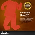 thumbnail image 4 of Elowel Pajama Set for Women and Men 2 Pack 100% Cotton Adult PJs Coral Size M, 4 of 7
