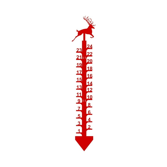 Dengmore Snow Gauge Outdoor 24 Inch Snowflake Snow Measuring Stick Metal Iron Art Snowfall Measuring Gauge Christmas Snowflake Ruler for Garden Yard Christmas Outdoor Decorations Gift