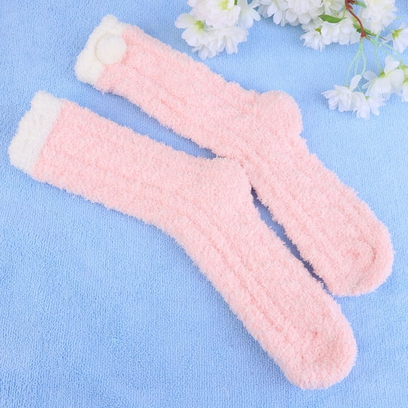 DRAFIDEEP 1 Pair Soft Warm Fleece Thermal Socks for Sleeping, Cozy Comfortable Unisex Socks for Men and Women