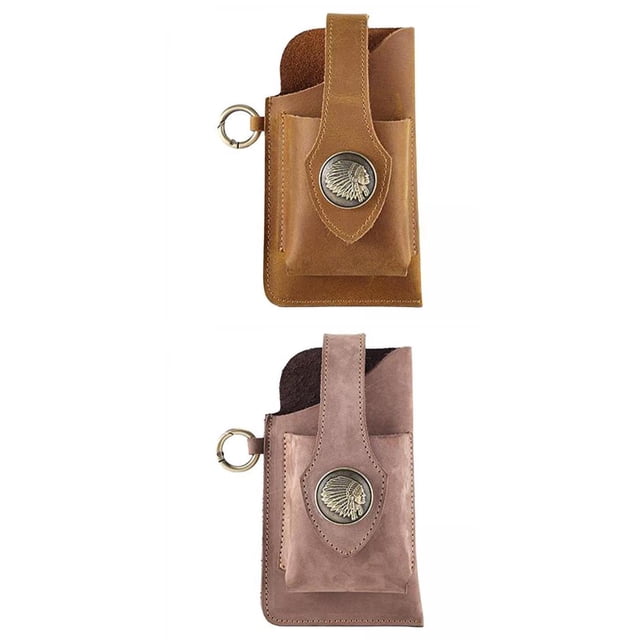 Juego de 2 Fundas de Cuero para Teléfono con Bolsillo Y Clip para Cinturón para Teléfono Inteligente Salvador Dali Funda para teléfono