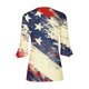 thumbnail image 4 of Fiudx Ofertas y Liquidaciones Camiseta Estampada a La Moda para Mujer, Blusa con Mangas 3/4, Camisetas Informales con Cuello En V, 4 of 5