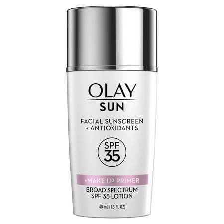Olay Sun Face Sunscreen + Makeup Primer, SPF 35, 1.3 fl (Best Way To Protect Face From Sun)