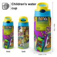 thumbnail image 2 of Scooby Doo Bottles with Pop-Open, 350 Ml Water Cup for Boys Girls Kids, Reusable Leakproof Tumbler, 304 Stainless Steel, Keeps Drinks Cold, 2 of 8