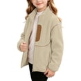 thumbnail image 5 of Mifsaly Boys Girls Fleece Jacket Zip Up Stand Collar Warm Winter Coats Kids Fall Winter Outdoor Everyday Outerwear with Pockets, 5 of 9
