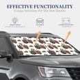 thumbnail image 4 of Xecao Cartoon Tractor for Foldable Car Sun Shades (2-Pack) offer sun protection with an easy-fold design for convenient windshield shading., 4 of 7