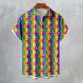 thumbnail image 2 of Camisetas de Manga Corta Crewneck Impreso Casual Suelto Camiseta, 95% Poliéster 5% Mezcla de Spandex Cuello Redondo para el Hogar, Diario Y Cuatro Estaciones de Uso, 2 of 4